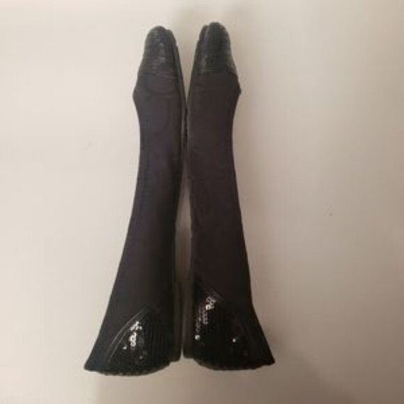 Coach Black Signature C Sparkly Shine Ballet Flats - Picture 6 of 9
